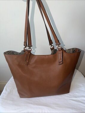 Classic Brown Leather Tote Bag - Everyday Carry